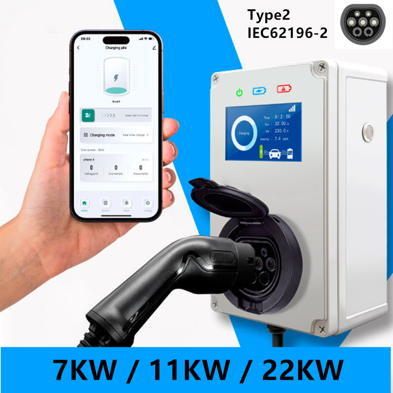 Ev Charger Type 2 22Kw 32A 3 Phase - Typ 2 EV-Ladegerät 32A 7KW Ladestation