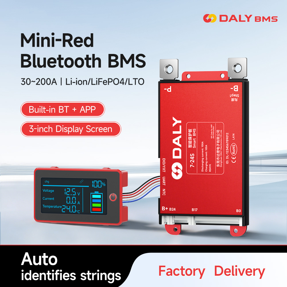 Smart Bms 24S 200A Bluetooth Lifepo4 - Daly Smart 3 Zoll LCD BMS